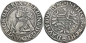Ferdinand I. 1521-1564 - 1/2 Taler o.J. Wien ... 