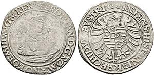 Ferdinand I. 1521-1564 - 1/2 Taler o.J. ... 