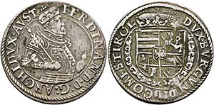 Erzherzog Ferdinand 1564-1595 - 1/4 Taler ... 