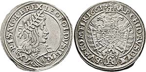 Leopold I. 1657-1705 - XV Kreuzer 1661 CA ... 