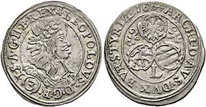 Leopold I. 1657-1705 - Groschen 1664 Graz  ... 