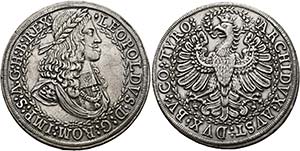 Leopold I. 1657-1705 - Doppeltaler o.J. Hall ... 