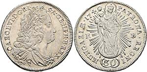 Karl VI. 1711-1740 - 30 Kreuzer 1740 KB ... 