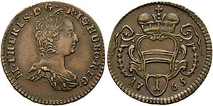 Maria Theresia 1740-1780 - Pfennig 1765 Wien ... 