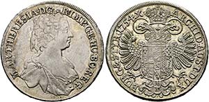 Maria Theresia 1740-1780 - 1/2 Taler 1754 ... 