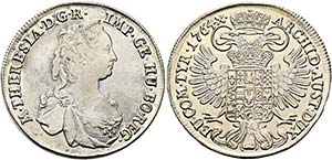 Maria Theresia 1740-1780 - 1/2 Taler 1764 ... 
