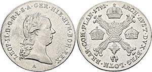 Leopold II. 1790-1792 - 1/4 Kronentaler 1791 ... 