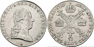 Leopold II. 1790-1792 - 1/4 Kronentaler 1792 ... 
