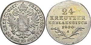 Franz II. 1792-1806-(1835) - 24 Kreuzer 1800 ... 