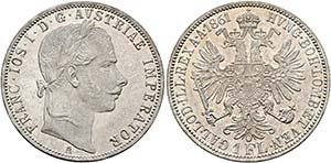 Franz Joseph 1848-1916 - Gulden 1861 A Wien  ... 