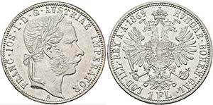 Franz Joseph 1848-1916 - Gulden 1869 A Wien  ... 