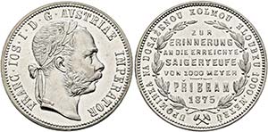 Franz Joseph 1848-1916 - Pribram-Gulden 1875 ... 