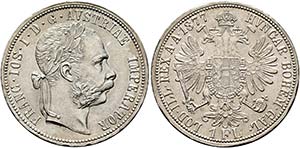 Franz Joseph 1848-1916 - Gulden 1877 Wien  ... 