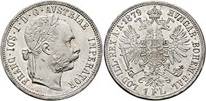 Franz Joseph 1848-1916 - Gulden 1879 Wien   ... 