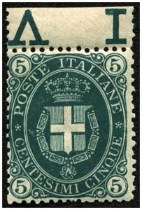 ITALIEN - **,   1889 Wappen Savoyens 5 C. ... 