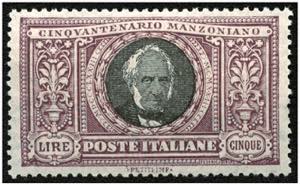 ITALIEN - *,   1923 Manzoni 5 L. ... 