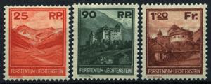 LIECHTENSTEIN - **,   1933 Freimarken 25 Rp. ... 