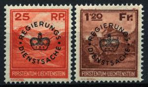 LIECHTENSTEIN - **,   1933 Dienstmarken 1933 ... 