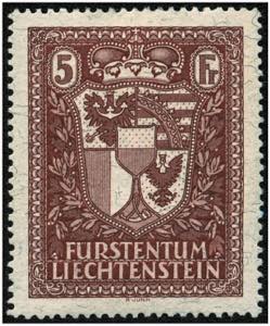 LIECHTENSTEIN - **,   1934 5 Fr. ... 