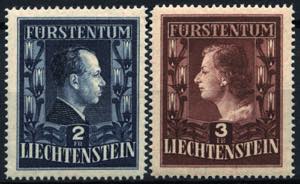 LIECHTENSTEIN - **,   1951 Fürstenpaar in ... 