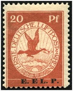DEUTSCHES REICH - **,   1912 Flugpostmarke ... 