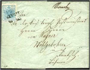 AUSGABE 1850 - ⌂,   1850 Nr. 5HI (links ... 