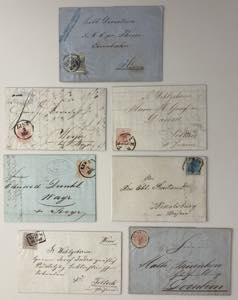 AUSGABE 1850 - ⌂,   7 Briefe mit ... 