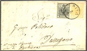 AUSGABE 1850 - ⌂,   RIVA 2/6, Faltbrief ... 