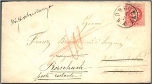 AUSGABE 1867 - ⌂,   BREGENZ 1/7, ... 