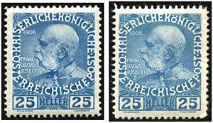 AUSGABEN 1899-1918 - **,   1908 25H. Kaiser ... 
