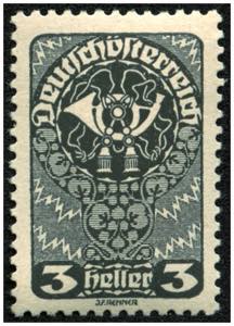DEUTSCH-ÖSTERREICH - **,   1919 Posthorn 3 ... 