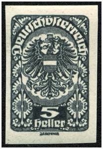 DEUTSCH-ÖSTERREICH - **,   1920 Wappen 5H. ... 