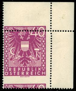 2. REPUBLIK - **,   1945 Wappen 40 Pf. ... 