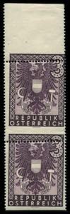 2. REPUBLIK - **,   1945 Wappen 3 RM ... 