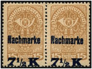 PORTO- UND VERRECHNUNGSMARKEN - **,   1921 ... 