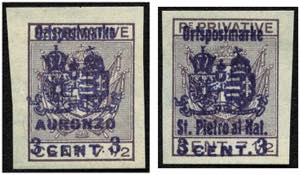 FELDPOSTMARKEN - (*),   1918 Ortspostmarken ... 
