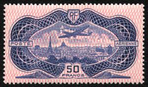 FRANKREICH - **,   1936 Flugpostmarke 50 F. ... 