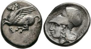 Korinth - Stater (8,43 g), ca. 375-300 v. ... 