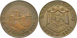 Feldkirch - AE-Medaille (36mm) 1935 Auf das ... 