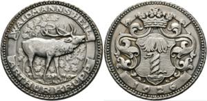 Jagdmedaille - AR-Medaille von Arthur Krupp ... 
