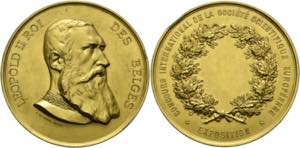 Leopold II. 1865-1909 - AE-Preismedaille ... 