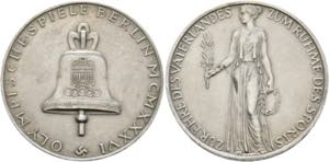 Berlin - AR-Medaille (21,85g), (37mm) 1936 ... 