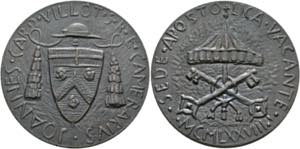 Sedisvakanz 1978 - AE-Medaille (40mm) von ... 