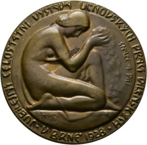 Brünn - Einseitige AE-Medaille (55mm) 1928 ... 