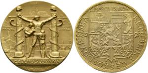 TSCHECHOSLOWAKEI - AE-Medaille 1939 von J.H. ... 