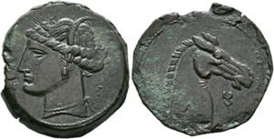 Karthago - Bronze (14,38 g), Karthago (oder ... 