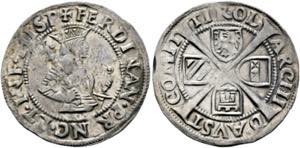 Ferdinand I. 1521-1564 - Sechser o. J. Hall ... 