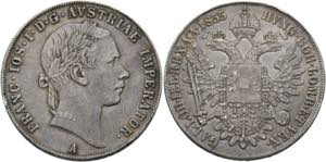 Franz Joseph 1848-1916 - Taler 1855 A Wien ... 