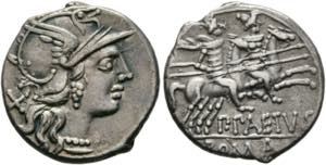 P. Aelius Paetus - Denarius (3,78 g), Roma, ... 