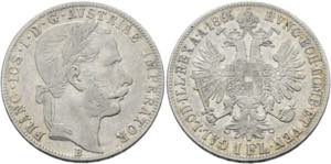 Franz Joseph 1848-1916 - Gulden 1866 B ... 